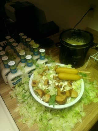 Illustration for article titled Bend over, Abigail May: Some guy made all the food from Patton Oswalt's “Black Angus” bit